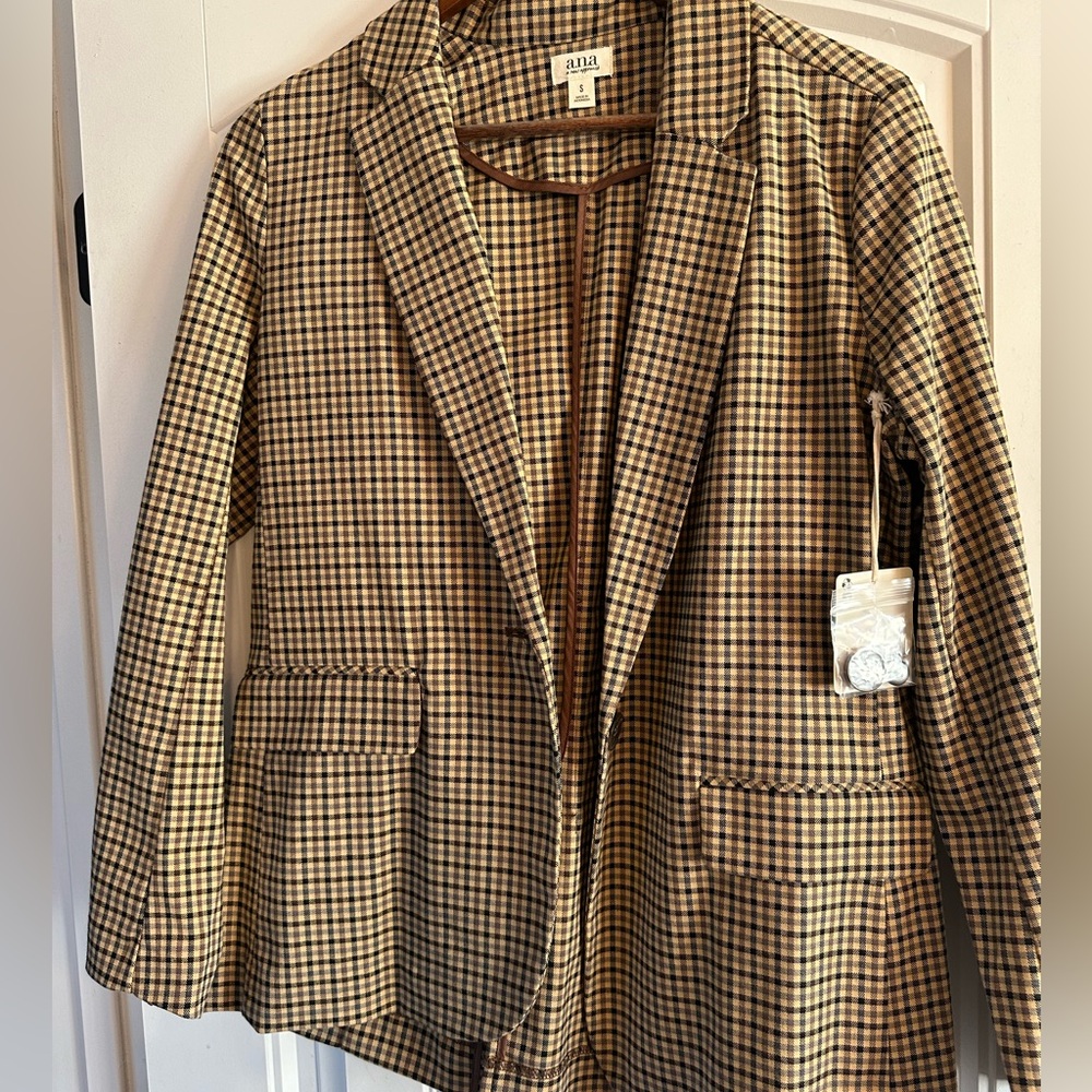 NWT A.N.A plaid blazer